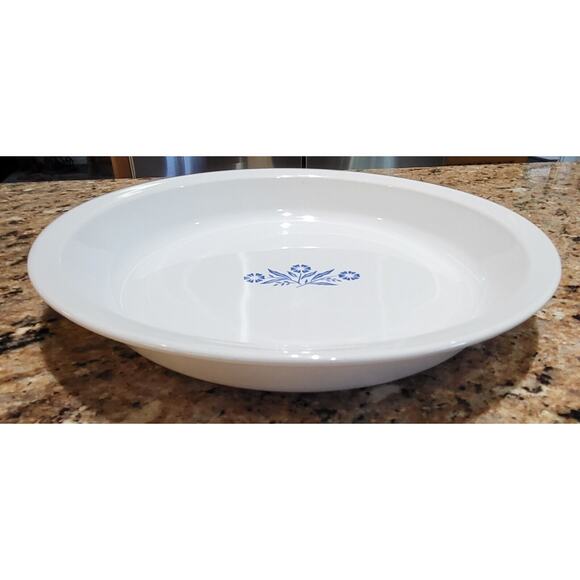 Corning Ware Pie Plate 9" P-309 Blue Cornflower Made In USA ~ Vintage - Picture 7 of 8